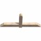 Ekena Millwork Eugene Smooth Timber Gable Bracket, Douglas Fir, 72"W x 27"H x 5 1/2"D x 5 1/2"F, 9/12 Pitch GBW072X27X0606EUG00SDF - alternate 4